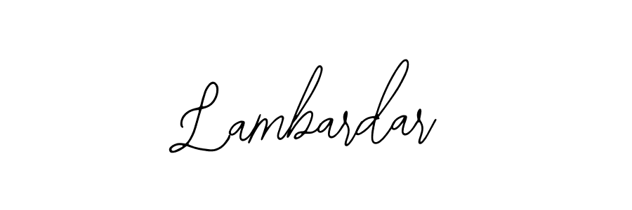 Similarly Bearetta-2O07w is the best handwritten signature design. Signature creator online .You can use it as an online autograph creator for name Lambardar. Lambardar signature style 12 images and pictures png