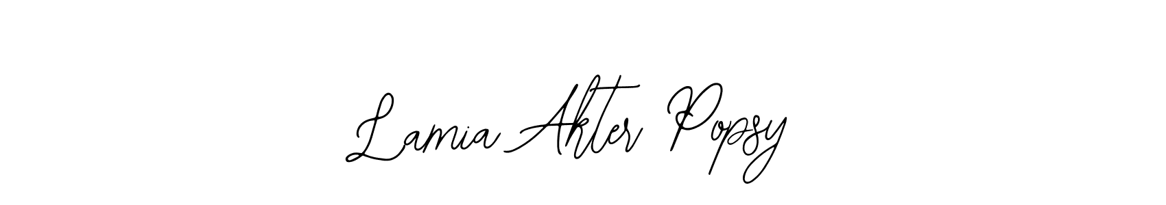 if you are searching for the best signature style for your name Lamia Akter Popsy. so please give up your signature search. here we have designed multiple signature styles  using Bearetta-2O07w. Lamia Akter Popsy signature style 12 images and pictures png