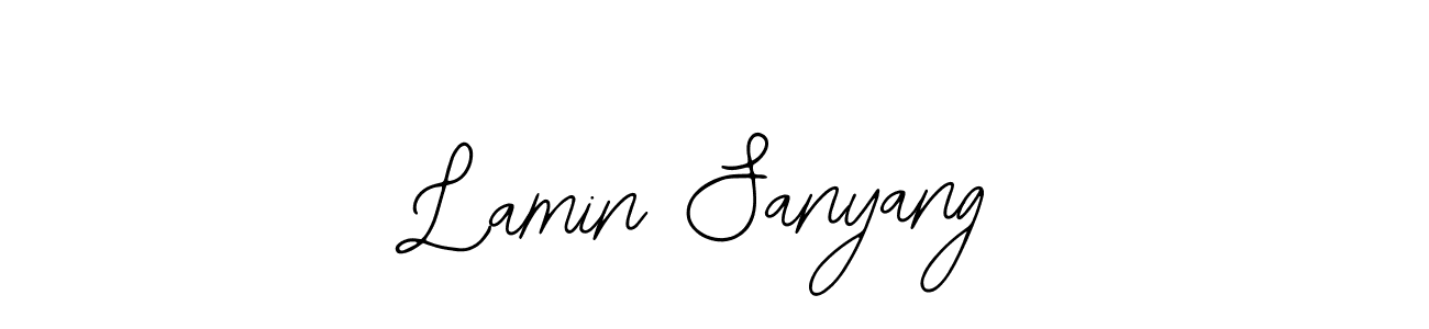 Similarly Bearetta-2O07w is the best handwritten signature design. Signature creator online .You can use it as an online autograph creator for name Lamin Sanyang. Lamin Sanyang signature style 12 images and pictures png