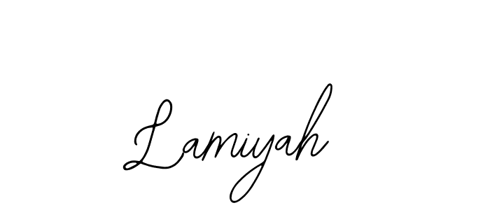 The best way (Bearetta-2O07w) to make a short signature is to pick only two or three words in your name. The name Lamiyah include a total of six letters. For converting this name. Lamiyah signature style 12 images and pictures png