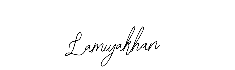 You can use this online signature creator to create a handwritten signature for the name Lamiyakhan. This is the best online autograph maker. Lamiyakhan signature style 12 images and pictures png