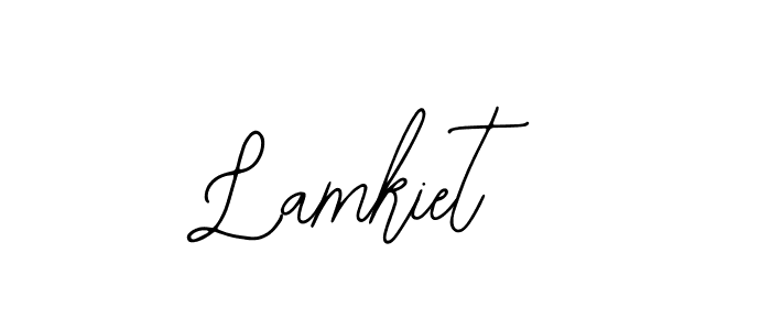 How to make Lamkiet signature? Bearetta-2O07w is a professional autograph style. Create handwritten signature for Lamkiet name. Lamkiet signature style 12 images and pictures png