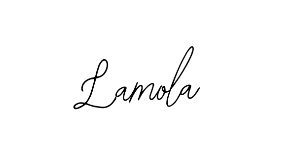 if you are searching for the best signature style for your name Lamola. so please give up your signature search. here we have designed multiple signature styles  using Bearetta-2O07w. Lamola signature style 12 images and pictures png