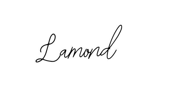 How to make Lamond name signature. Use Bearetta-2O07w style for creating short signs online. This is the latest handwritten sign. Lamond signature style 12 images and pictures png