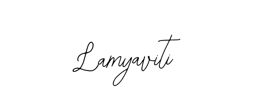 Lamyaviti stylish signature style. Best Handwritten Sign (Bearetta-2O07w) for my name. Handwritten Signature Collection Ideas for my name Lamyaviti. Lamyaviti signature style 12 images and pictures png