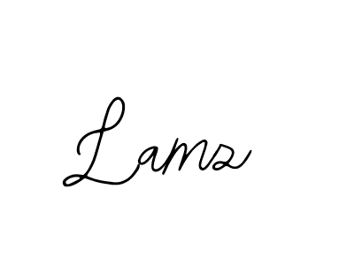 You should practise on your own different ways (Bearetta-2O07w) to write your name (Lamz) in signature. don't let someone else do it for you. Lamz signature style 12 images and pictures png