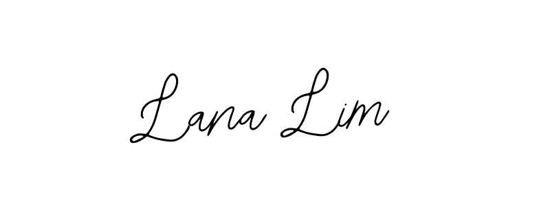 You should practise on your own different ways (Bearetta-2O07w) to write your name (Lana Lim) in signature. don't let someone else do it for you. Lana Lim signature style 12 images and pictures png