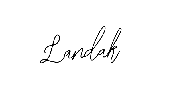 Bearetta-2O07w is a professional signature style that is perfect for those who want to add a touch of class to their signature. It is also a great choice for those who want to make their signature more unique. Get Landak name to fancy signature for free. Landak signature style 12 images and pictures png