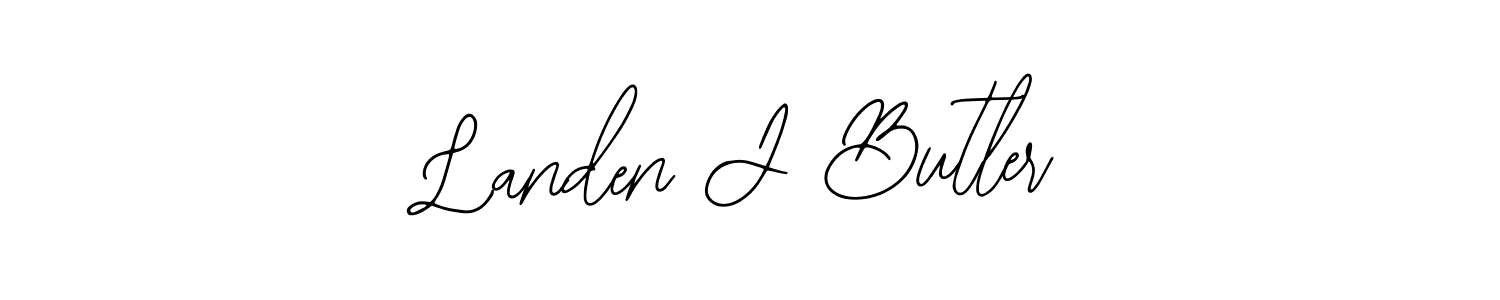 Use a signature maker to create a handwritten signature online. With this signature software, you can design (Bearetta-2O07w) your own signature for name Landen J Butler. Landen J Butler signature style 12 images and pictures png