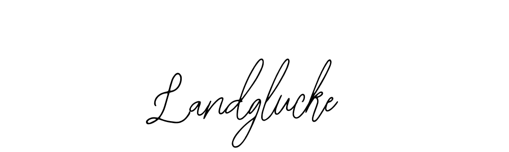 How to make Landglucke name signature. Use Bearetta-2O07w style for creating short signs online. This is the latest handwritten sign. Landglucke signature style 12 images and pictures png