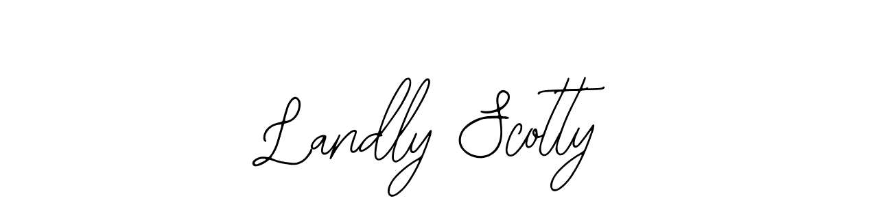 Landly Scotty stylish signature style. Best Handwritten Sign (Bearetta-2O07w) for my name. Handwritten Signature Collection Ideas for my name Landly Scotty. Landly Scotty signature style 12 images and pictures png