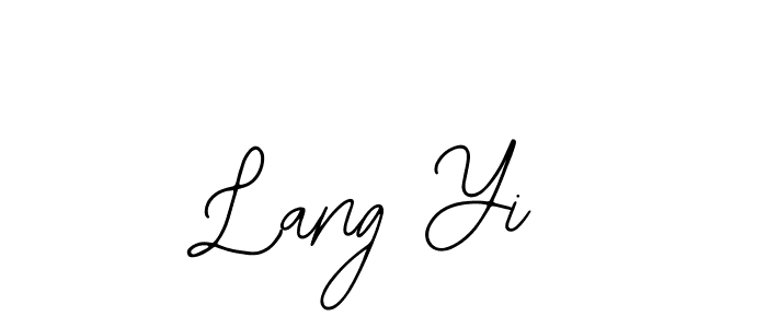 How to Draw Lang Yi signature style? Bearetta-2O07w is a latest design signature styles for name Lang Yi. Lang Yi signature style 12 images and pictures png