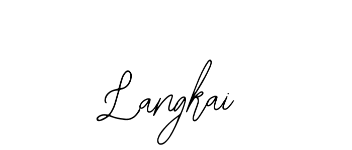 How to make Langkai signature? Bearetta-2O07w is a professional autograph style. Create handwritten signature for Langkai name. Langkai signature style 12 images and pictures png