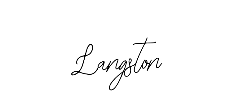 Make a short Langston signature style. Manage your documents anywhere anytime using Bearetta-2O07w. Create and add eSignatures, submit forms, share and send files easily. Langston signature style 12 images and pictures png