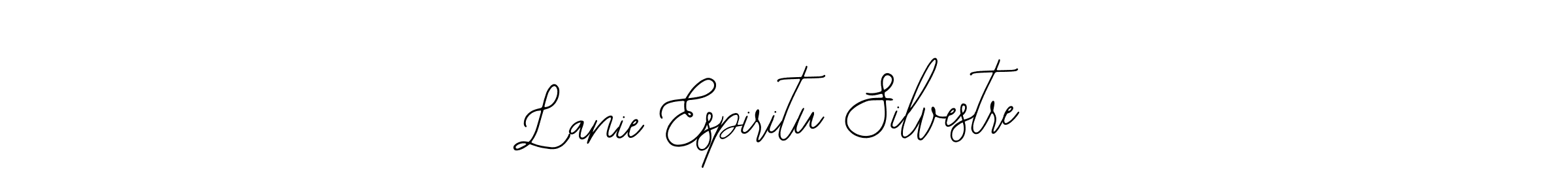 Use a signature maker to create a handwritten signature online. With this signature software, you can design (Bearetta-2O07w) your own signature for name Lanie Espiritu Silvestre. Lanie Espiritu Silvestre signature style 12 images and pictures png