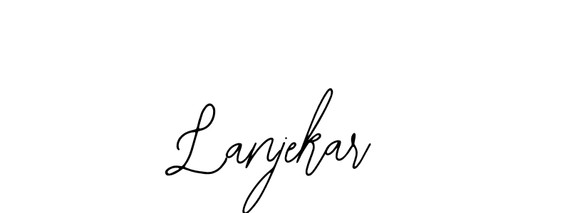 How to Draw Lanjekar signature style? Bearetta-2O07w is a latest design signature styles for name Lanjekar. Lanjekar signature style 12 images and pictures png