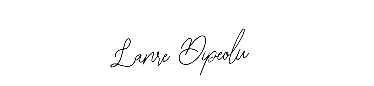 Bearetta-2O07w is a professional signature style that is perfect for those who want to add a touch of class to their signature. It is also a great choice for those who want to make their signature more unique. Get Lanre Dipeolu name to fancy signature for free. Lanre Dipeolu signature style 12 images and pictures png