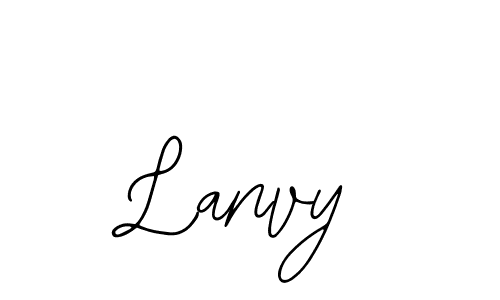 You should practise on your own different ways (Bearetta-2O07w) to write your name (Lanvy) in signature. don't let someone else do it for you. Lanvy signature style 12 images and pictures png