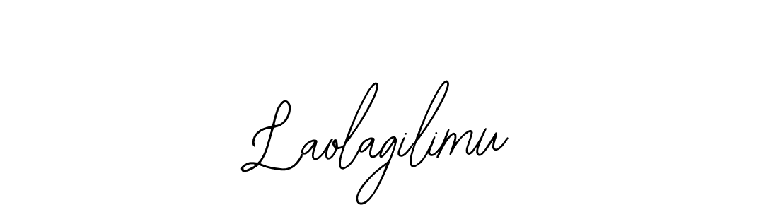 Use a signature maker to create a handwritten signature online. With this signature software, you can design (Bearetta-2O07w) your own signature for name Laolagilimu. Laolagilimu signature style 12 images and pictures png