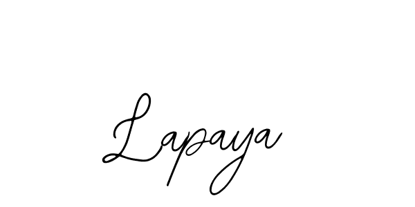 How to make Lapaya name signature. Use Bearetta-2O07w style for creating short signs online. This is the latest handwritten sign. Lapaya signature style 12 images and pictures png