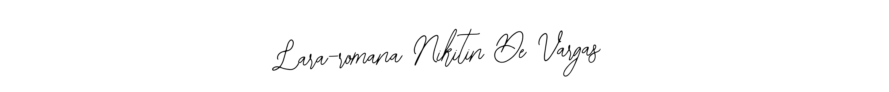 Create a beautiful signature design for name Lara-romana Nikitin De Vargas. With this signature (Bearetta-2O07w) fonts, you can make a handwritten signature for free. Lara-romana Nikitin De Vargas signature style 12 images and pictures png