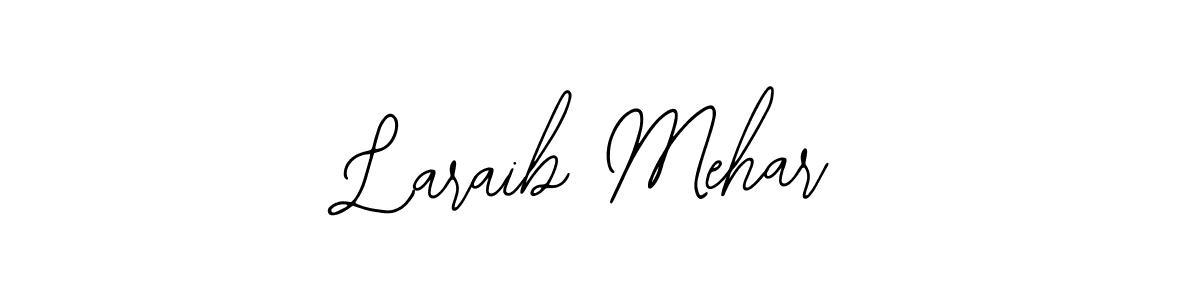 Use a signature maker to create a handwritten signature online. With this signature software, you can design (Bearetta-2O07w) your own signature for name Laraib Mehar. Laraib Mehar signature style 12 images and pictures png