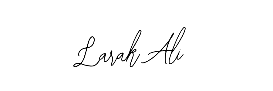 Also You can easily find your signature by using the search form. We will create Larak Ali name handwritten signature images for you free of cost using Bearetta-2O07w sign style. Larak Ali signature style 12 images and pictures png