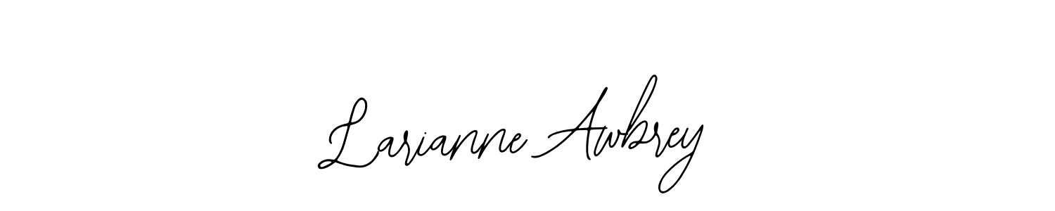 Use a signature maker to create a handwritten signature online. With this signature software, you can design (Bearetta-2O07w) your own signature for name Larianne Awbrey. Larianne Awbrey signature style 12 images and pictures png