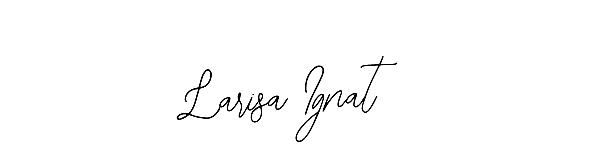 Bearetta-2O07w is a professional signature style that is perfect for those who want to add a touch of class to their signature. It is also a great choice for those who want to make their signature more unique. Get Larisa Ignat name to fancy signature for free. Larisa Ignat signature style 12 images and pictures png