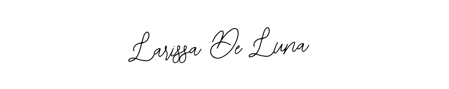 See photos of Larissa De Luna official signature by Spectra . Check more albums & portfolios. Read reviews & check more about Bearetta-2O07w font. Larissa De Luna signature style 12 images and pictures png