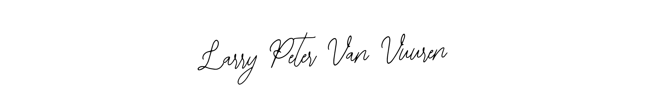 How to make Larry Peter Van Vuuren name signature. Use Bearetta-2O07w style for creating short signs online. This is the latest handwritten sign. Larry Peter Van Vuuren signature style 12 images and pictures png