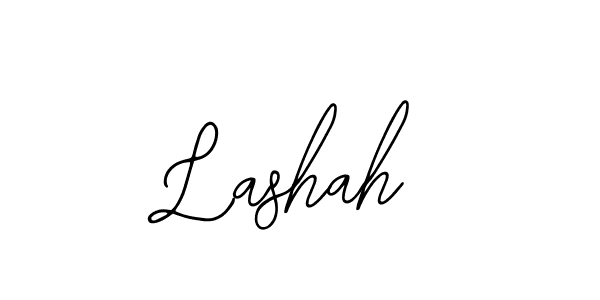 How to make Lashah name signature. Use Bearetta-2O07w style for creating short signs online. This is the latest handwritten sign. Lashah signature style 12 images and pictures png