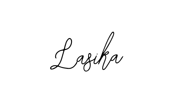 How to make Lasika name signature. Use Bearetta-2O07w style for creating short signs online. This is the latest handwritten sign. Lasika signature style 12 images and pictures png