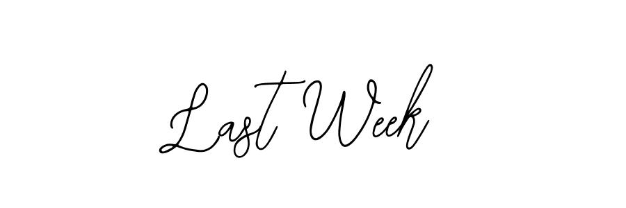 Also we have Last Week name is the best signature style. Create professional handwritten signature collection using Bearetta-2O07w autograph style. Last Week signature style 12 images and pictures png
