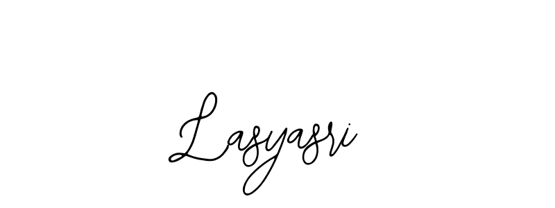 You should practise on your own different ways (Bearetta-2O07w) to write your name (Lasyasri) in signature. don't let someone else do it for you. Lasyasri signature style 12 images and pictures png