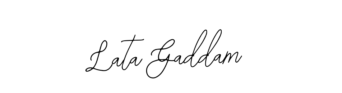 Similarly Bearetta-2O07w is the best handwritten signature design. Signature creator online .You can use it as an online autograph creator for name Lata Gaddam. Lata Gaddam signature style 12 images and pictures png