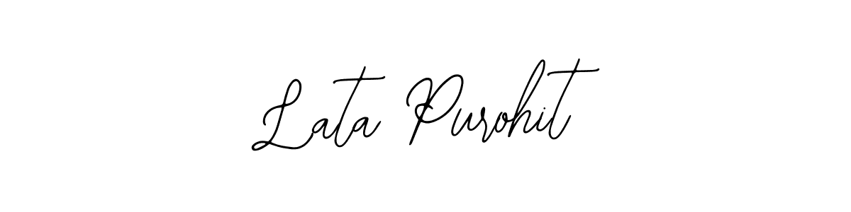 Also You can easily find your signature by using the search form. We will create Lata Purohit name handwritten signature images for you free of cost using Bearetta-2O07w sign style. Lata Purohit signature style 12 images and pictures png