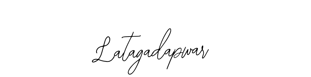 Use a signature maker to create a handwritten signature online. With this signature software, you can design (Bearetta-2O07w) your own signature for name Latagadapwar. Latagadapwar signature style 12 images and pictures png