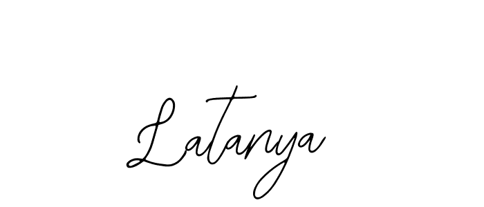 How to make Latanya name signature. Use Bearetta-2O07w style for creating short signs online. This is the latest handwritten sign. Latanya signature style 12 images and pictures png