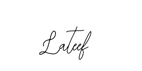 Use a signature maker to create a handwritten signature online. With this signature software, you can design (Bearetta-2O07w) your own signature for name Lateef. Lateef signature style 12 images and pictures png