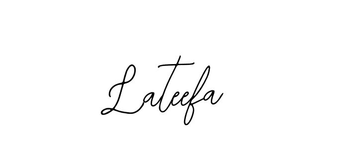 Use a signature maker to create a handwritten signature online. With this signature software, you can design (Bearetta-2O07w) your own signature for name Lateefa. Lateefa signature style 12 images and pictures png