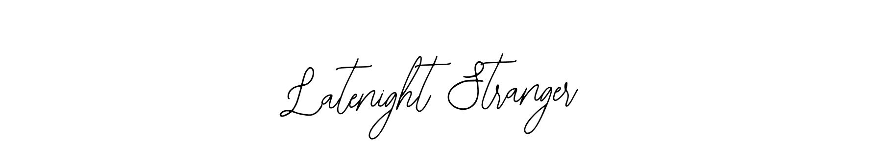 How to Draw Latenight Stranger signature style? Bearetta-2O07w is a latest design signature styles for name Latenight Stranger. Latenight Stranger signature style 12 images and pictures png