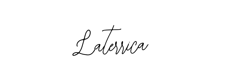 if you are searching for the best signature style for your name Laterrica. so please give up your signature search. here we have designed multiple signature styles  using Bearetta-2O07w. Laterrica signature style 12 images and pictures png