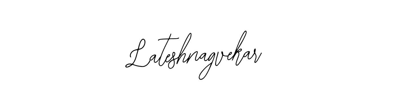 How to make Lateshnagvekar name signature. Use Bearetta-2O07w style for creating short signs online. This is the latest handwritten sign. Lateshnagvekar signature style 12 images and pictures png
