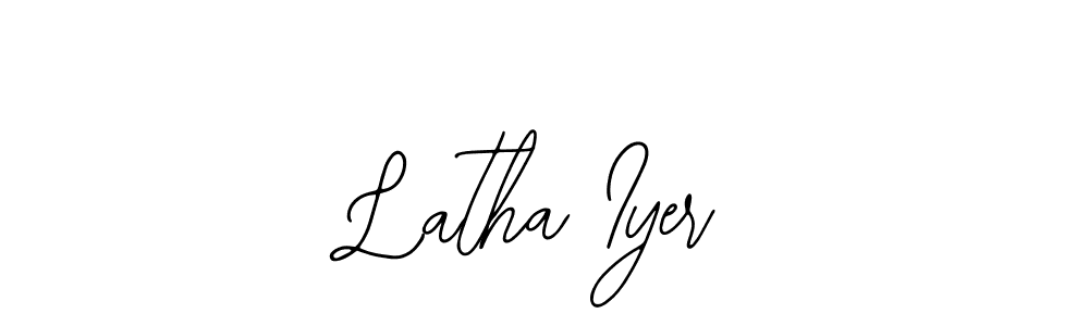 Create a beautiful signature design for name Latha Iyer. With this signature (Bearetta-2O07w) fonts, you can make a handwritten signature for free. Latha Iyer signature style 12 images and pictures png