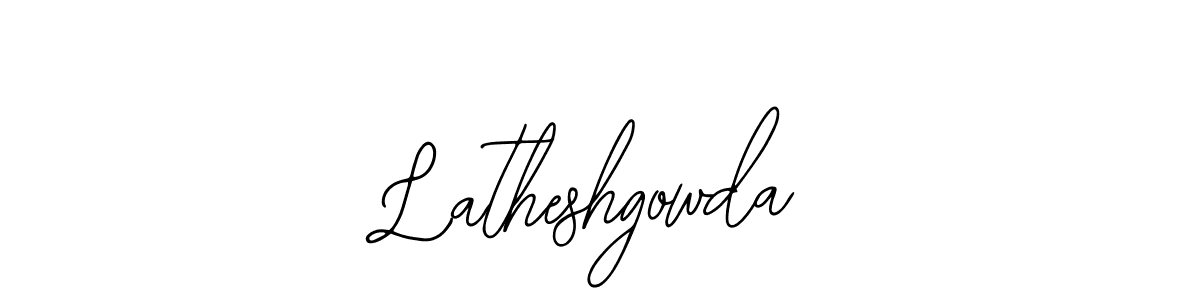 Use a signature maker to create a handwritten signature online. With this signature software, you can design (Bearetta-2O07w) your own signature for name Latheshgowda. Latheshgowda signature style 12 images and pictures png