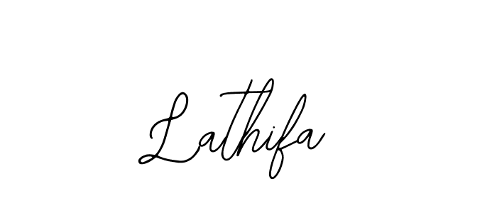 The best way (Bearetta-2O07w) to make a short signature is to pick only two or three words in your name. The name Lathifa include a total of six letters. For converting this name. Lathifa signature style 12 images and pictures png