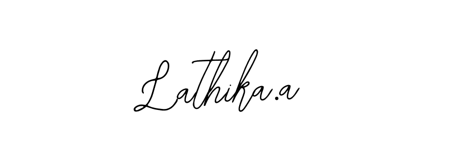 Also we have Lathika.a name is the best signature style. Create professional handwritten signature collection using Bearetta-2O07w autograph style. Lathika.a signature style 12 images and pictures png