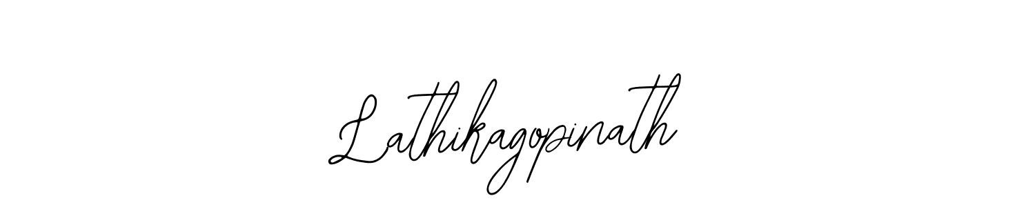 if you are searching for the best signature style for your name Lathikagopinath. so please give up your signature search. here we have designed multiple signature styles  using Bearetta-2O07w. Lathikagopinath signature style 12 images and pictures png