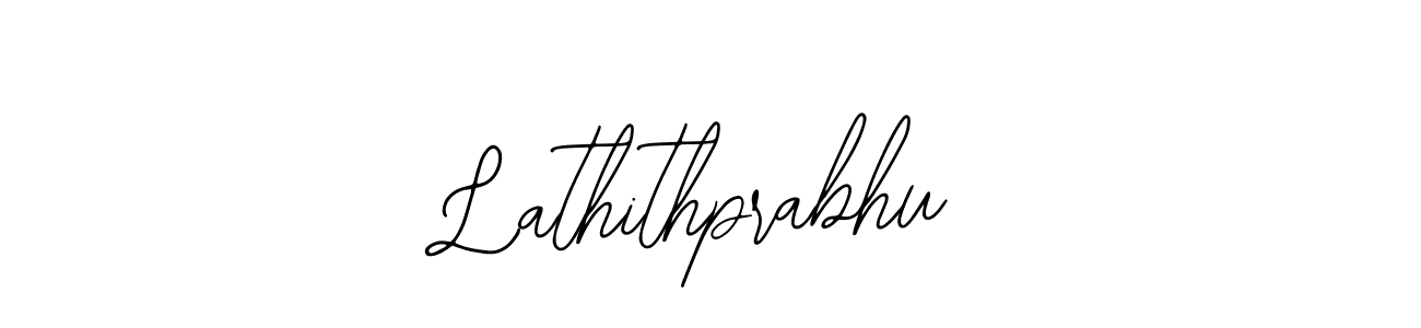 How to make Lathithprabhu name signature. Use Bearetta-2O07w style for creating short signs online. This is the latest handwritten sign. Lathithprabhu signature style 12 images and pictures png